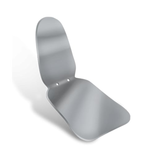 Indusbello Metallic Mirror IBM 004, Adult Occlusal and lateral It allows perfect image reflection