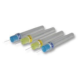 ATI Dental Needle 27ga Long 35 mm 100/Pk. Plastic Hub, Yellow