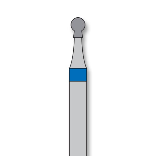 House Brand FG 802.018 Medium, Round with Collar, Single Use Diamond Bur, 10/Pk