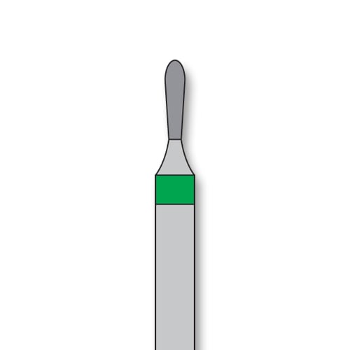 DentalRee FG #830L.010 Coarse Pear Shaped Diamond Bur, 5/Pk