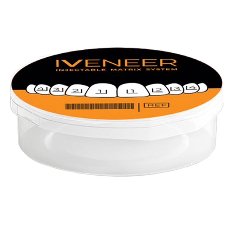 IVENEER Injectable Matrix System Refill Kit, Size 1 Right - L, 10 Matrices/Pack. Triangular shape