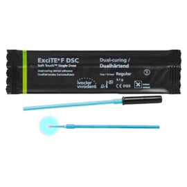 ExciTE F DSC single dose soft touch package with regular size brush, dual-cure single component