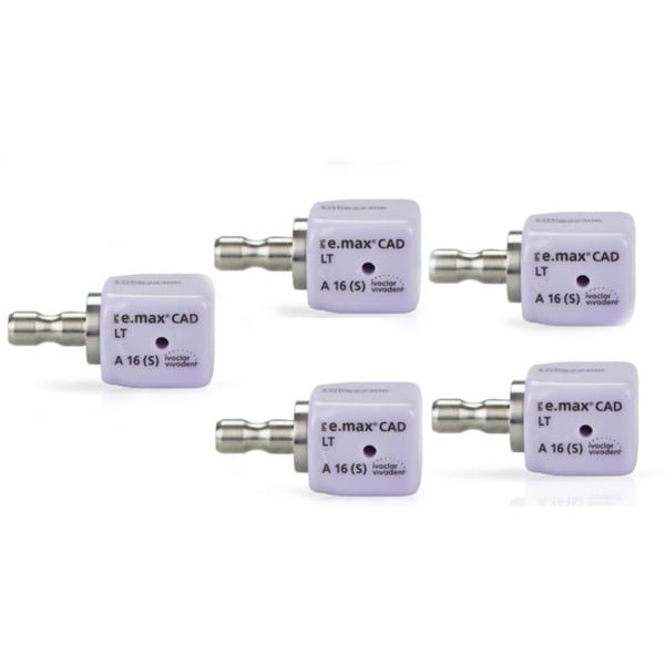IPS e.max CAD CEREC Ivoclar LT Block, Shade BL2 Size A16(S) 5/Pk. is a system of lithium