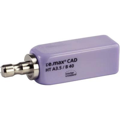 IPS e.max CAD for CEREC / inLab HT Block, Shade A3.5 Size B40 - 3/Pk. A system of lithium