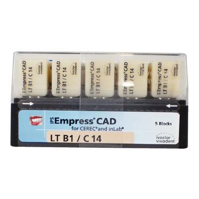 IPS Empress CAD LT Block, Shade B1 Size C14, 5/Pk. is a system of composite (leucite-based)