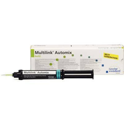Multilink Automix Easy Clean-Up Universal Resin Cement TRANSPARENT REFILL: 1 - 9 gram syringe