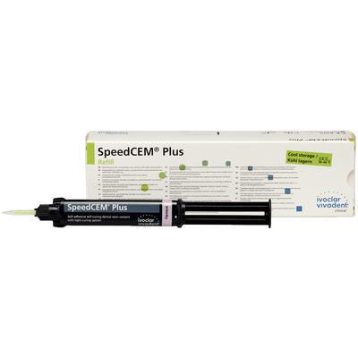 SpeedCEM Plus Resin Cement - Opaque Refill: 1 - 9 g Syringe, 15 Mixing Tips & 5 Root Canal Tips