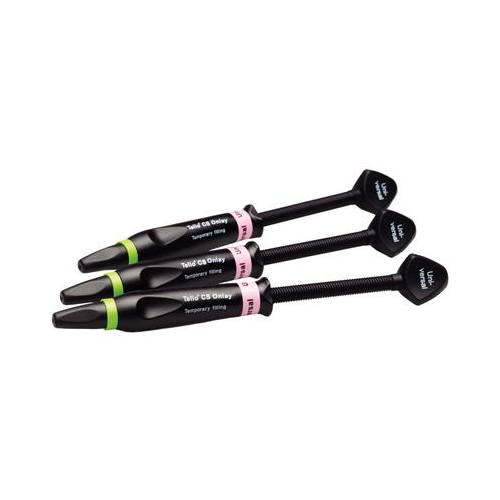 Telio CS Onlay Syringe Universal EXPORT PACKAGE 3 x 2.5 Gm. Light-cured Single-Component Temporary
