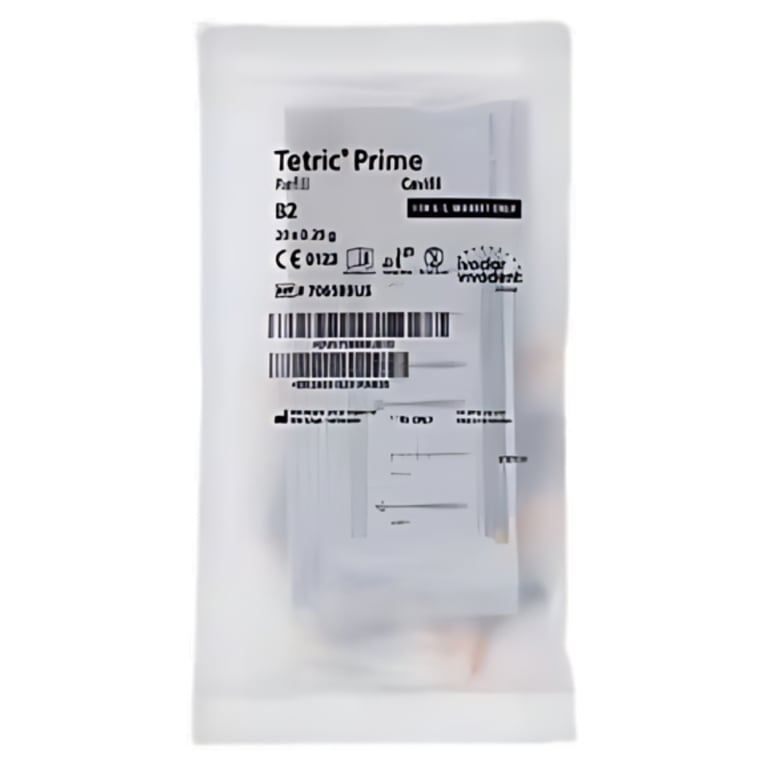 Tetric Prime Cavifil Refill, Shade B2, 20 x 0.25 gm, 1/Pk. Sculptable universal composite designed