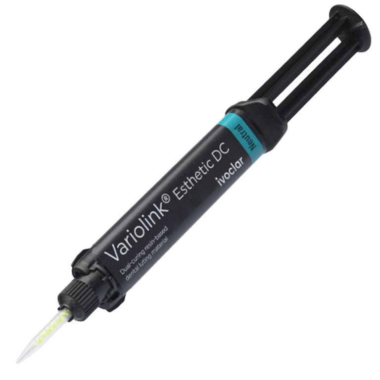 Variolink Esthetic DC Dual-Cure Adhesive Cement Refill, Neutral Shade, 5gm Automix Syringe, 1/Pk