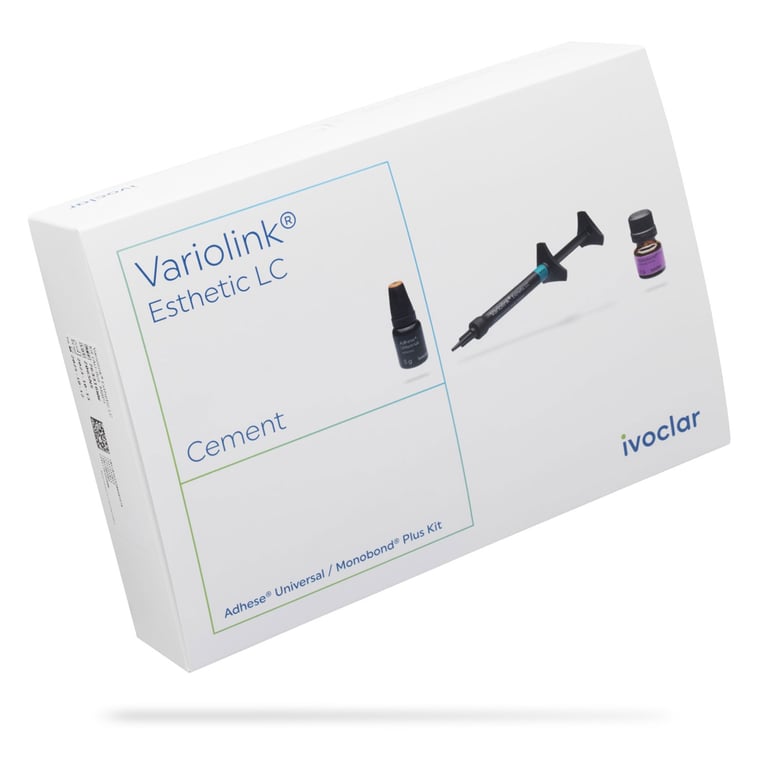 Variolink Esthetic LC Cement Kit - Adhese Universal Bottle, Monobond Plus. Includes 1 x 2g neutral