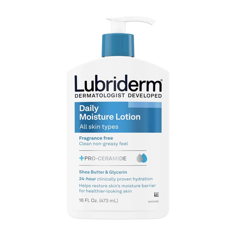 Lubriderm Daily Moisturizing Lotion, Unscented, 16 Oz. Bottle