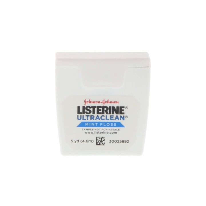 Listerine Ultraclean Dental Floss - Mint Flavored, Waxed 72/Pk. Shred-resistant dental floss