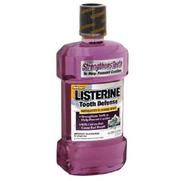 Listerine Mint Shield Tooth Defense Anticavity Fluoride Rinse. Single 1 Liter Bottle