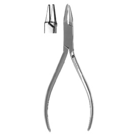 J&J Instruments #118 Peeso Collar Pliers. One flat beak and one convexbeak. Used to shape and fit