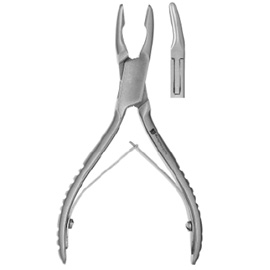 J&J Instruments 4.5" Mini Friedman Rongeur, 30 degree angle jaws