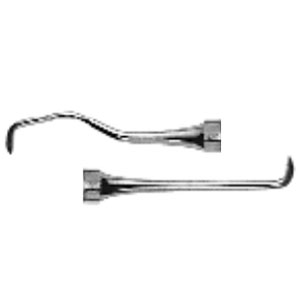 J&J Instruments #1 double end Goldman-Fox scaler with regular handle
