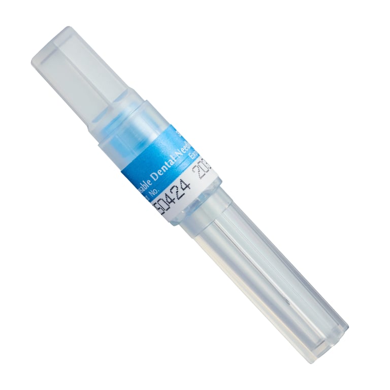 J. Morita Dental Needles, Plastic Hub W/ Bevel Indicator 30 Gauge Short, Package of 100