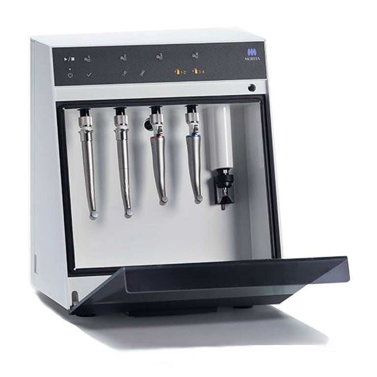 Lubrina 2 Automatic Handpiece Lubrication System, Single Unit. Includes 2 x 420 mL lubricant