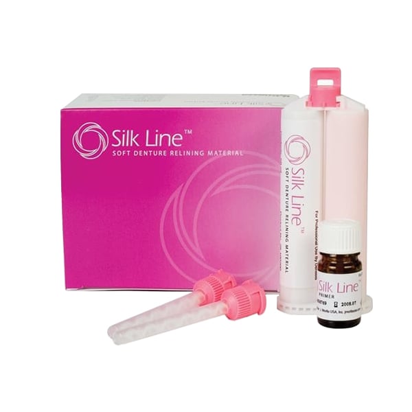 Silk Line Reline - Soft Denture Relining Material, Delivered in an Automix Cartridge, Suitable