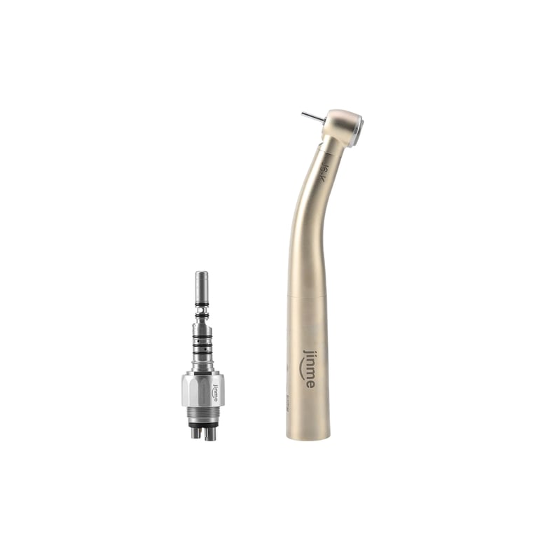 JINME J6-K Titanium Plated High Speed Handpiece, 6-Hole, Push Button, 380,000RPM, 1/Pk. Delivers