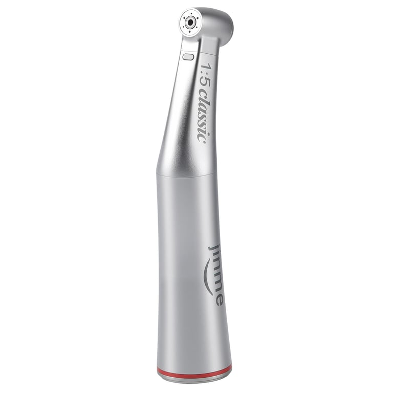 JINME W15LW 1:5L Mini Contra-Angle Speed-Increasing Fiber Optic Handpiece, 1/Pk. Features an inner