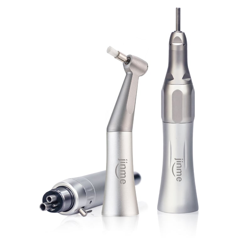 JINME M1 External Water Spray Low Speed Handpiece Set, Single Set. Includes 1:1 air motor