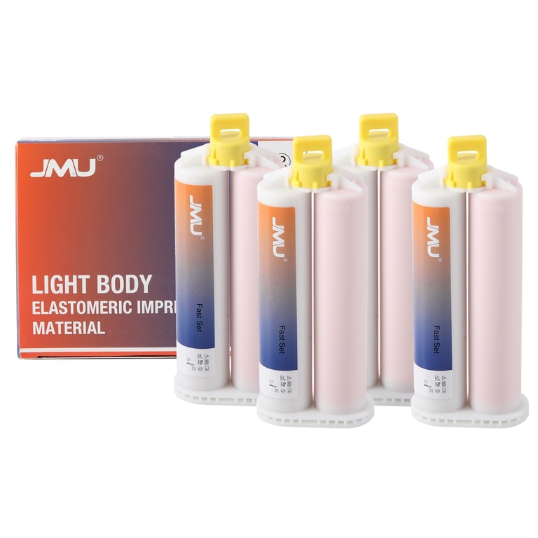 JMU Light Body VPS Impression Material, Fast Set, 50ml Cartridges, 4/Pk. Compounded