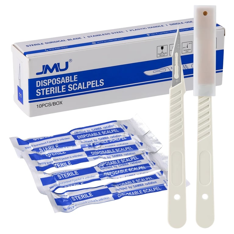 JMU #11 Disposable Sterile Scalpel, 10/Pk