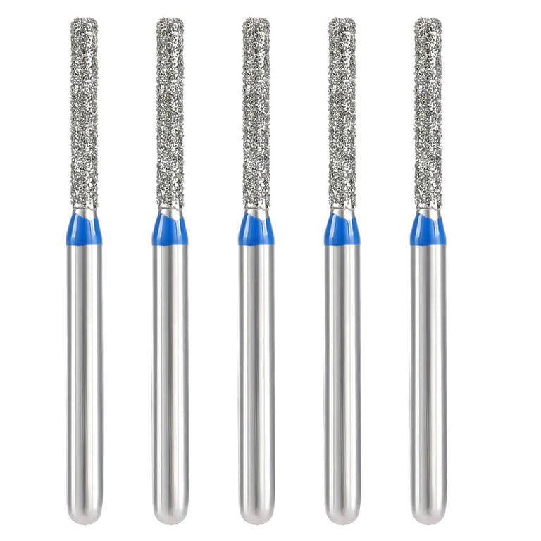 JMU Diamond Burs, FG #837-012M, Medium Grit, Flat End Cylinder, 5/Pk. Made from high-quality