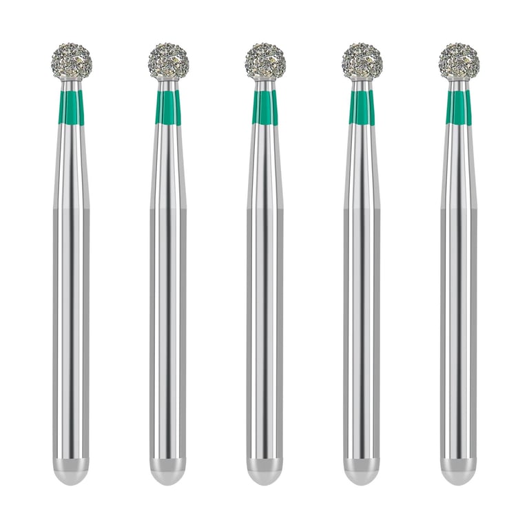 JMU Diamond Burs, FG #801-018C, Coarse Grit, Round, 5/Pk. Made from high-quality materials
