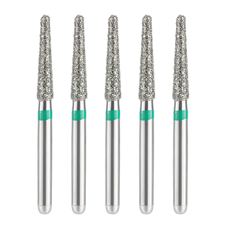 JMU Diamond Burs, FG #856-018C, Coarse Grit, Round End Taper, 5/Pk. Made from high-quality