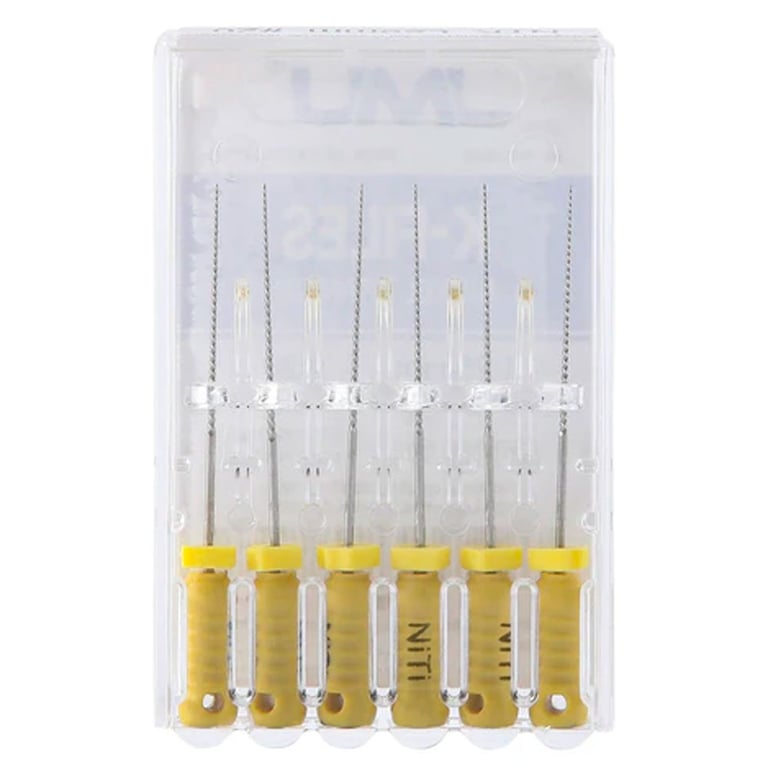 JMU K-Files, 28mm, #20, Nickel Titanium, 6/Pk. Good flexibility and fracture resistance. Hand use