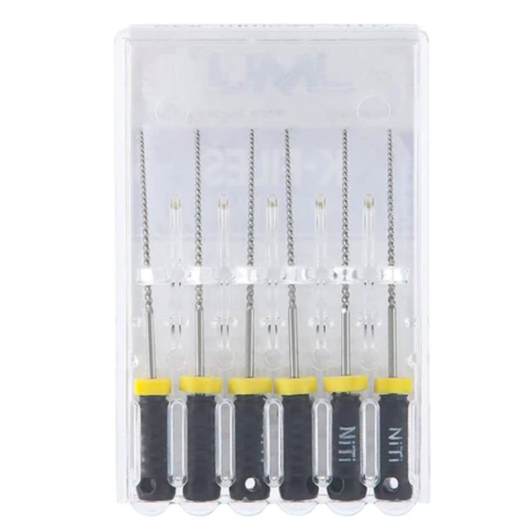 JMU K-Files, 28mm, #40, Nickel Titanium, 6/Pk. Good flexibility and fracture resistance. Hand use