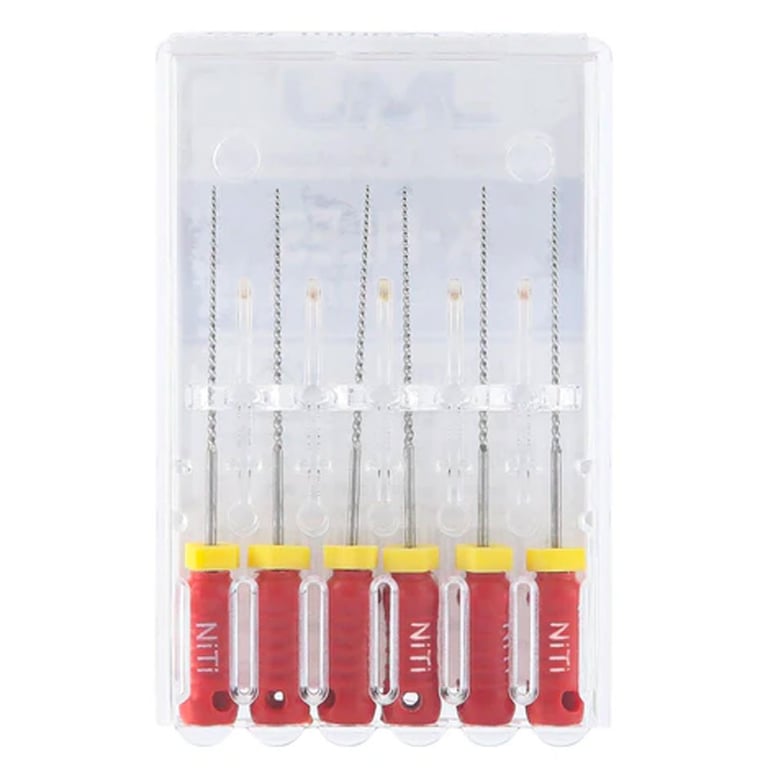 JMU Hand Use K-Files, 31mm, #25, Nickel Titanium, 6/Pk. Non-sterilized Packing. Good flexibility