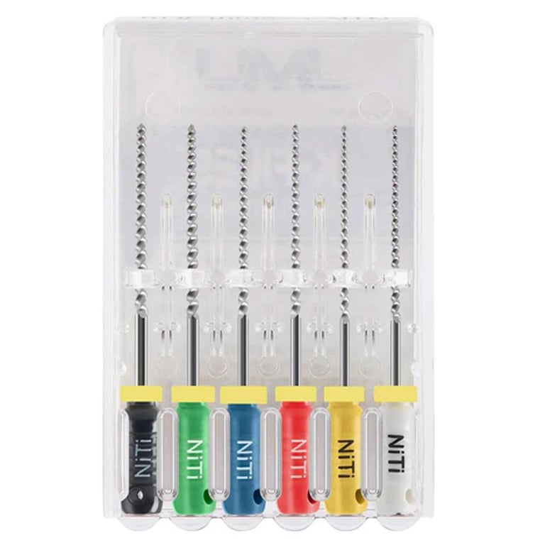 JMU Hand Use K-Files, 31mm, #45- #80, Nickel Titanium, 6/Pk. Non-sterilized Packing. Good