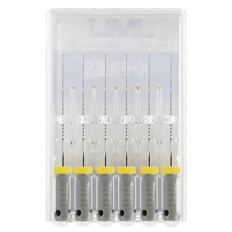JMU Stainless Steel K-Files, 21mm, #08 Gray, 6/Pk