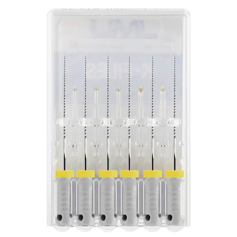 JMU Stainless Steel K-Files, 21mm, #15 White, 6/P