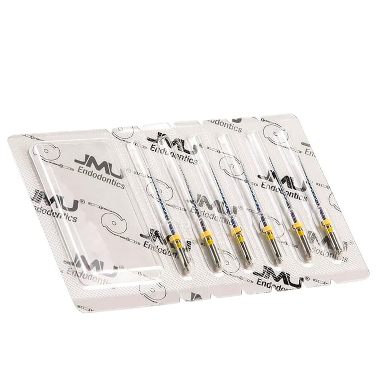 JMU NITI Rotary Files, 25/06 (21mm), Blue, 6/Pk