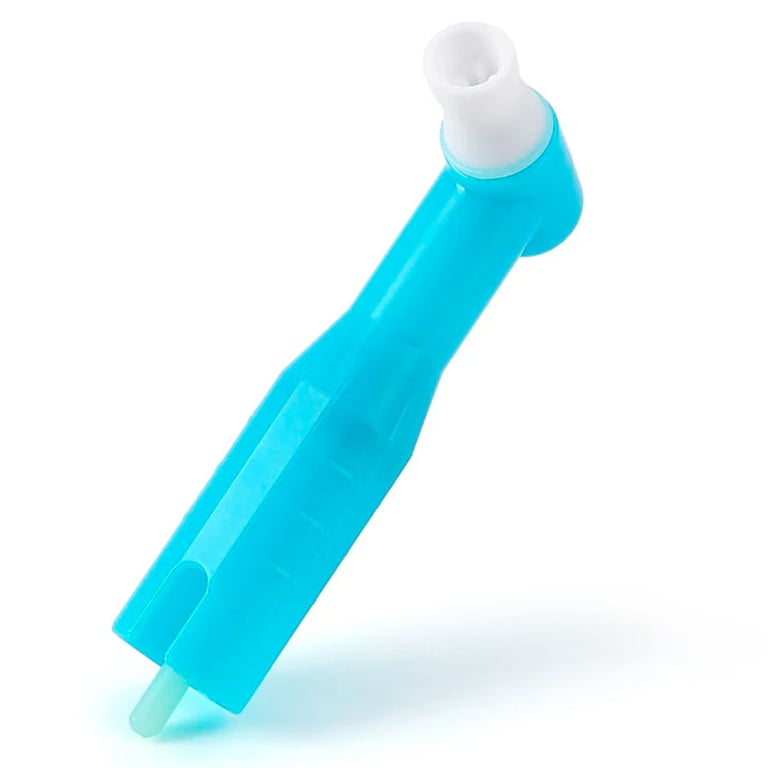 JMU Prophy Angle with Firm cup, 105, Aqua, 100/Bag. The product is suitable for all low-speed