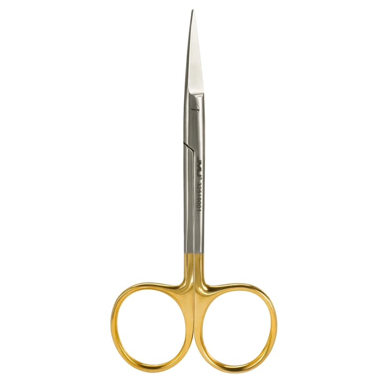 JMU 4.57" Surgical Tissue Scissors, Straight Serrated, 1/Pk. Features a stainless steel material