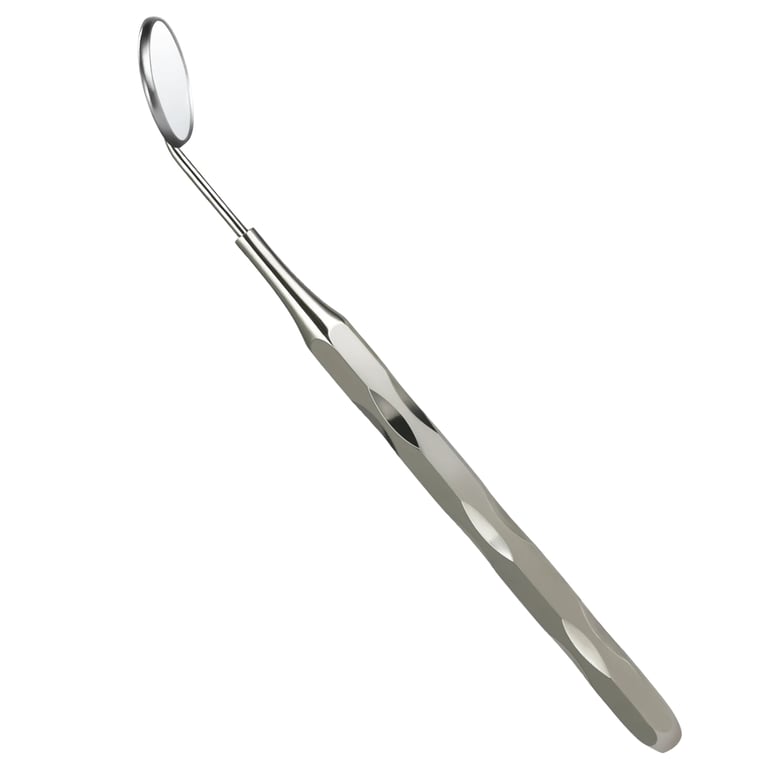 JMU #5 Dental Mirror, Hollow Handle, 1/Pk. Featuring a detachable head and non-slip hollow handle