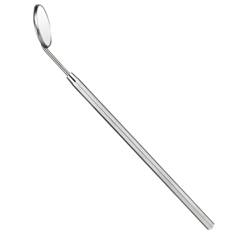 JMU #5 Dental Mirror, Octagonal Handle, 1/Pk. Made of stainless steel and features a detachable