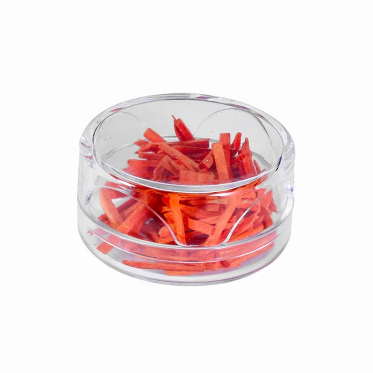 JMU Disposable Wooden Wedges, Orange, 1.2 x 1.5 x 12mm, 100/Jar. It is used to embed the adjacent