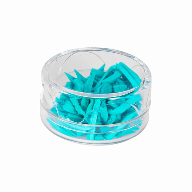 JMU Disposable Wooden Wedges, Green, 1.5 x 2 x 14mm, 100/Jar. It is used to embed the adjacent