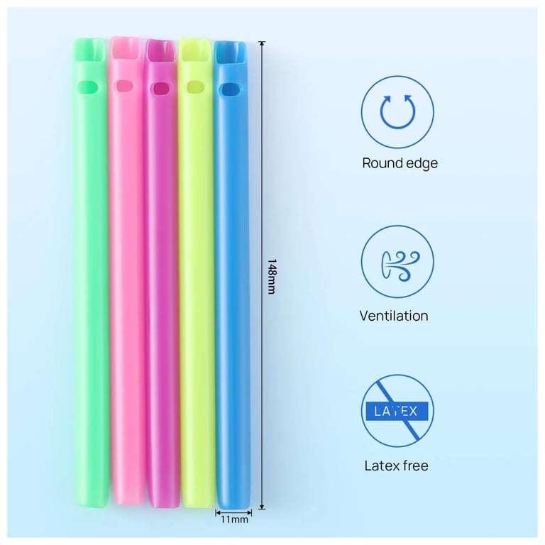 JMU 6" PVC High Volume Evacuation Tip, Rigid, Ass
