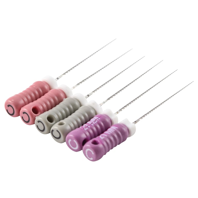 JMU C+ Stainless Steel Hand File, 21mm #06/#08/#10, 6/Pk. Dredges and establishes channels