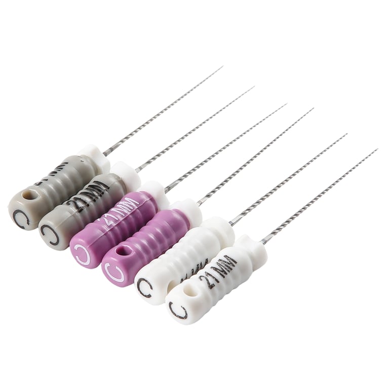 JMU C+ Stainless Steel Hand File, 21mm #08/#10/#15, 6/Pk. Dredges and establishes channels