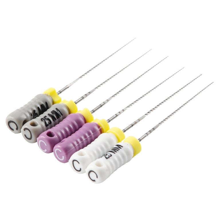 JMU C+ Stainless Steel Hand File, 25mm #08/#10/#15, 6/Pk. Dredges and establishes channels