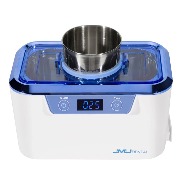 JMU CDS-310 Ultrasonic Cleaner, 0.8 Liters Capacity, White, 1/Pk. Features penetrating cleaning